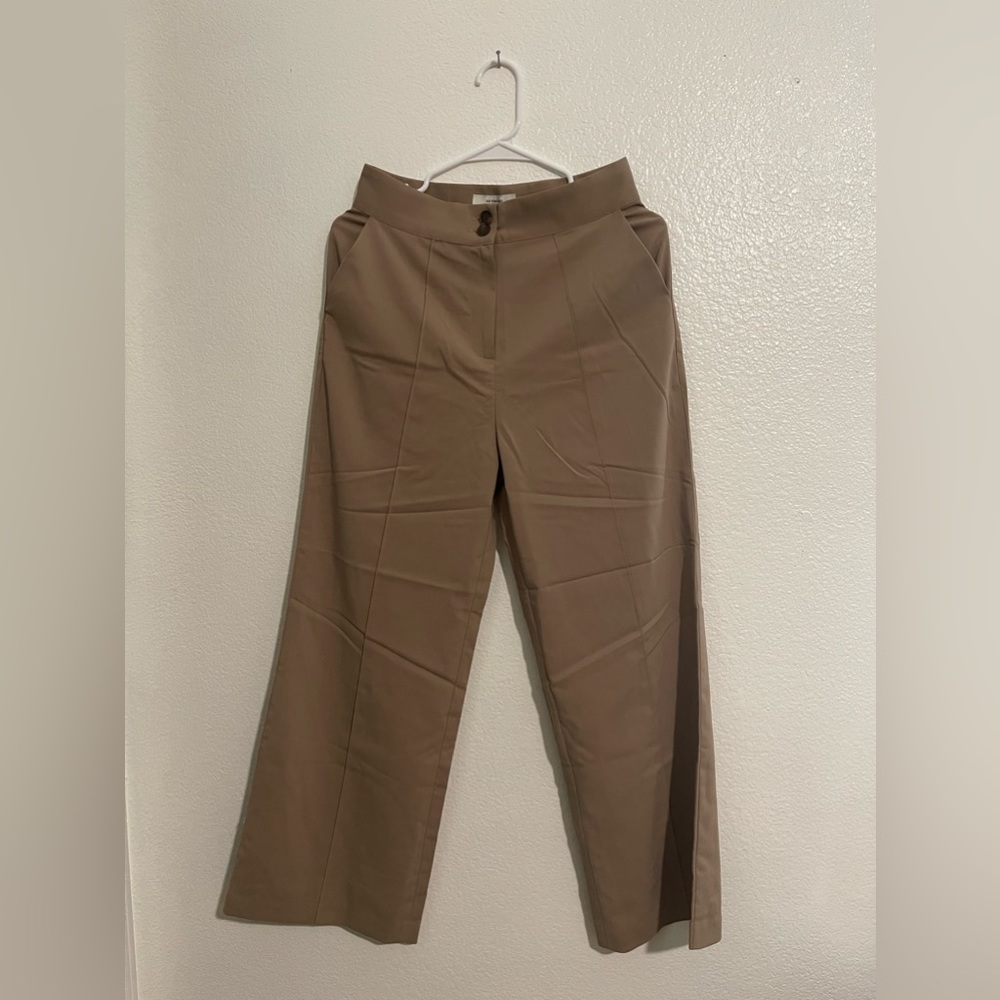 Khaki high waisted trousers